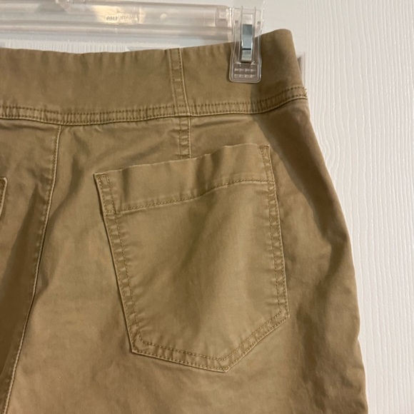 Y2K Gap high rise lace up khaki wide leg capri pants size 10 - Picture 7 of 9